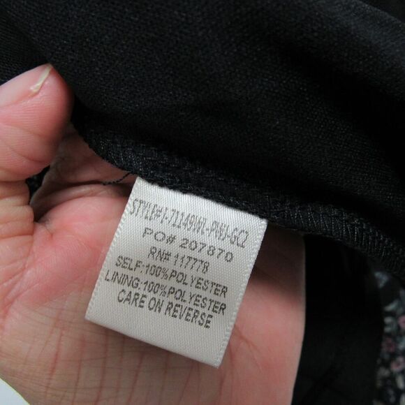 NEW Love Stitch Women Medium Floral Print in Black Maxi Dress - Picture 5 of 6